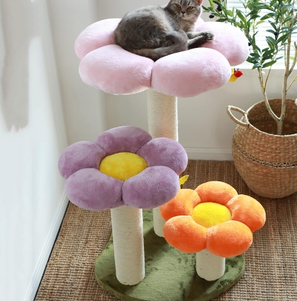 flower cat tree