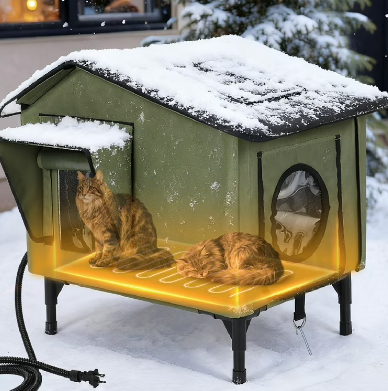 heated cat house