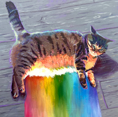 rainbow cat